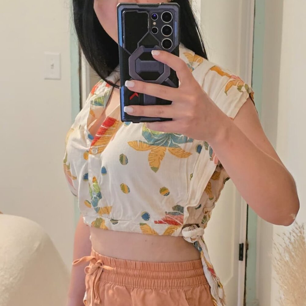 Tropical crop top